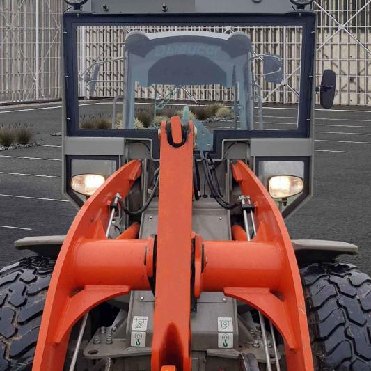 Wheel loader conversion for quick change